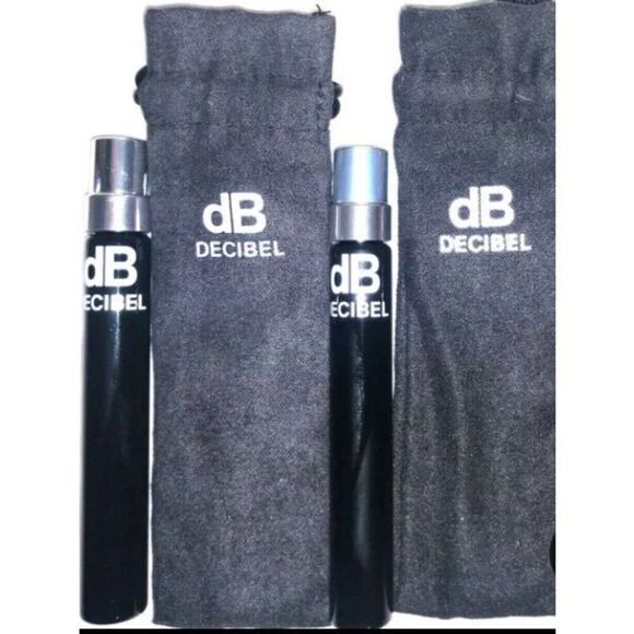AZZARO - NWOT - Set of 2 db Decibel For Man Spray Minis w/Pouch. .25 fl oz Each - Picture 3 of 13